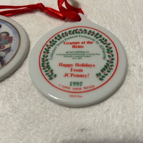 Vintage 1997 Norman Rockwell JCPenny Ornaments “Gramps at the Reins” - Picture 2 of 3